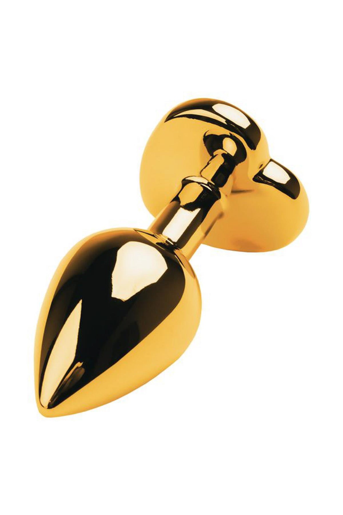 2-Złoty korek analny z kamieniem Metal by TOYFA 7 cm-2