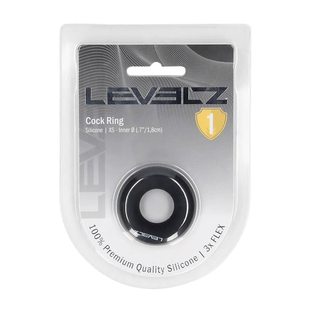2-Pierścień erekcyjny silikonowy Levelz XS czarny-2