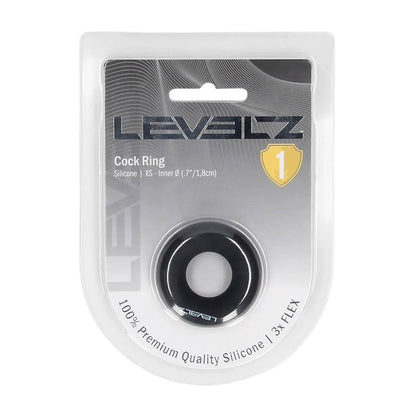 2-Pierścień erekcyjny silikonowy Levelz XS czarny-2