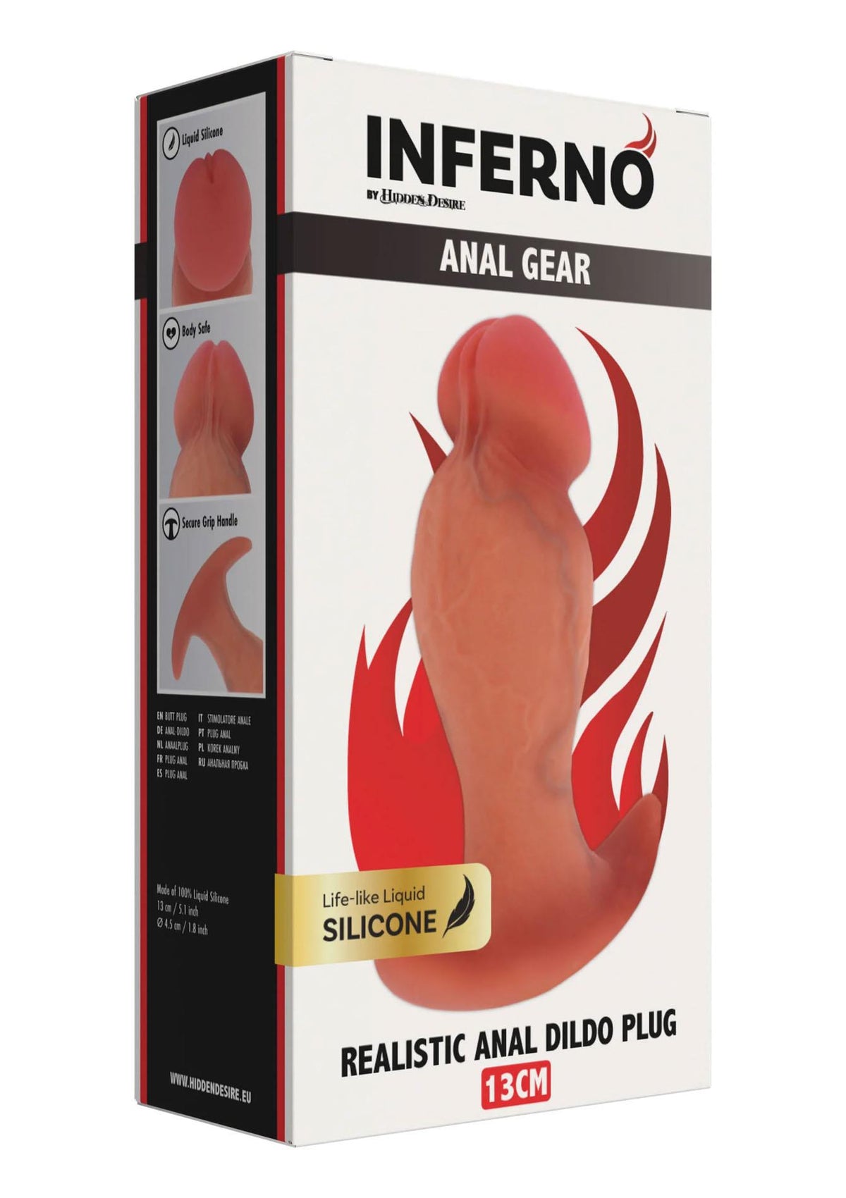 1-Korek analny realistyczny silikonowy Hidden Desire 13 cm-1