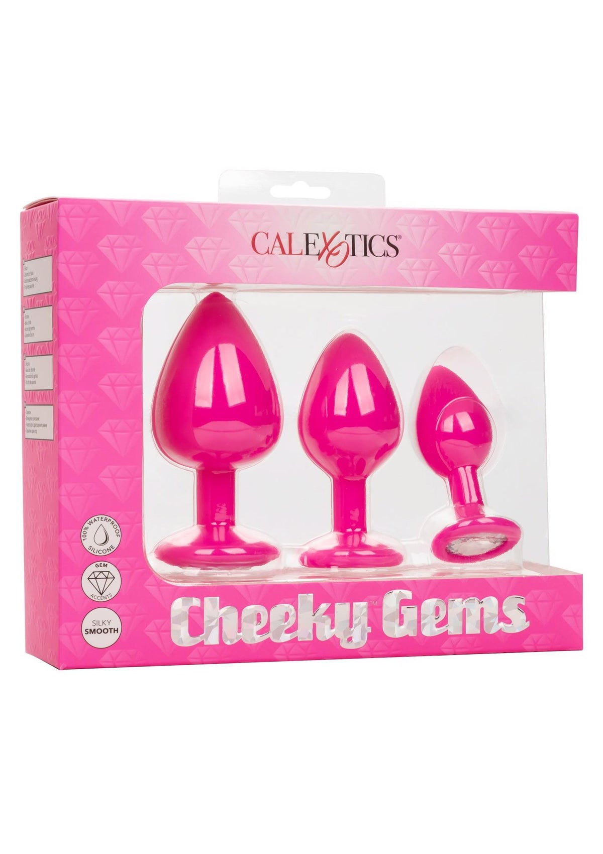 1-Cheeky Gems 3 Pcs Pink-1