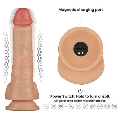 2-Vibrating Enhanced Strap on Set 8'' L/XL/2XL-2