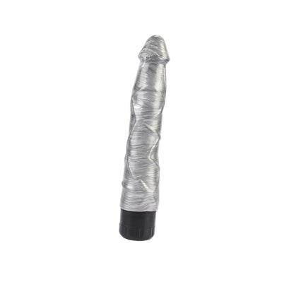 4-Realistyczny wibrator Pleasure Ranger srebrny DarkMuscle 22,5 cm-4