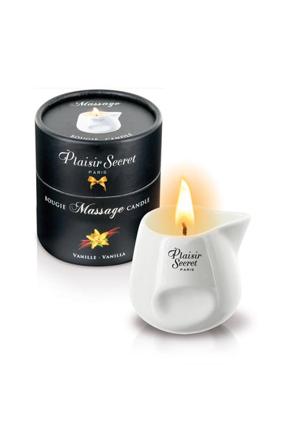 2-Świeca do masażu waniliowa Plaisir Secret 80 ml-2