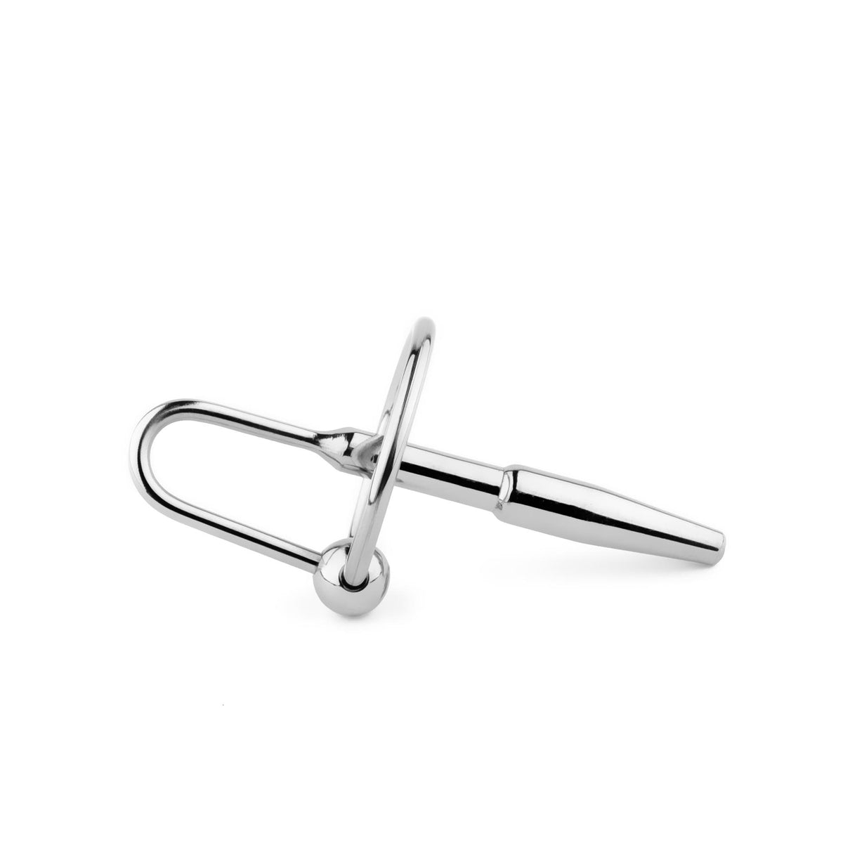 4-Metalowy plug do cewki z pierścieniem stal nierdzewna 8 cm HeavyFun-4