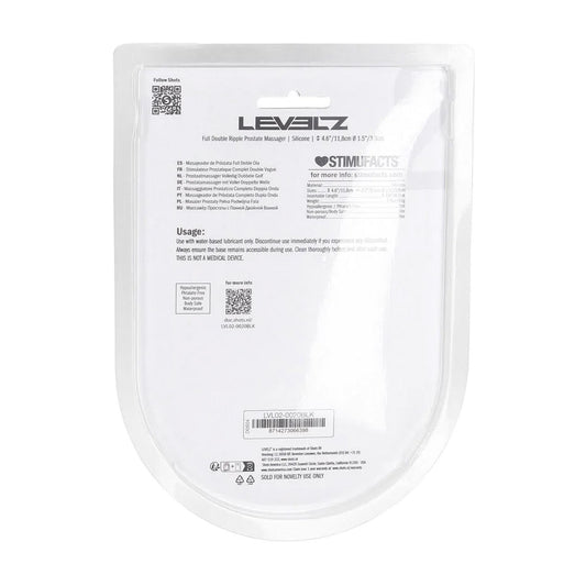 1-Masażer prostaty silikonowy Levelz Level 2 czarny 12 cm-1