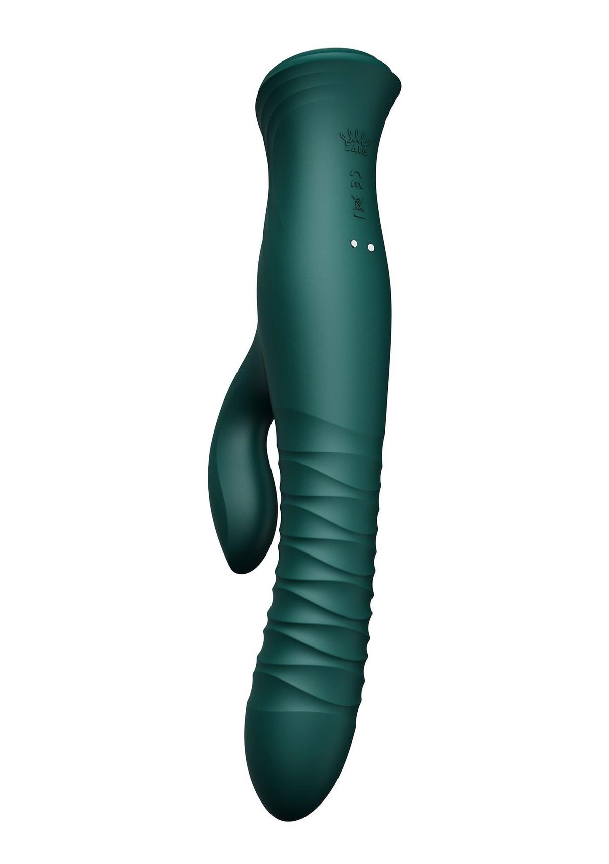 2-Wibrator króliczek Mose thrusting z podgrzewaniem zielony 25.8 cm-2