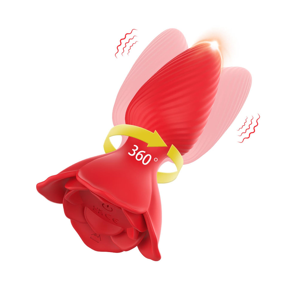 2-Plug analny wibrujący Honey Jelly róża 9 trybów 10,9 cm-2