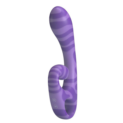 2-Dwustronny stymulator łechtaczki Pretty Love Sumner fioletowy silikonowy-2