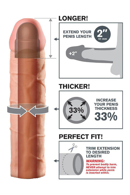 2-Przedłużka na penisa Fantasy Xtensions Perfect 5 cm-2