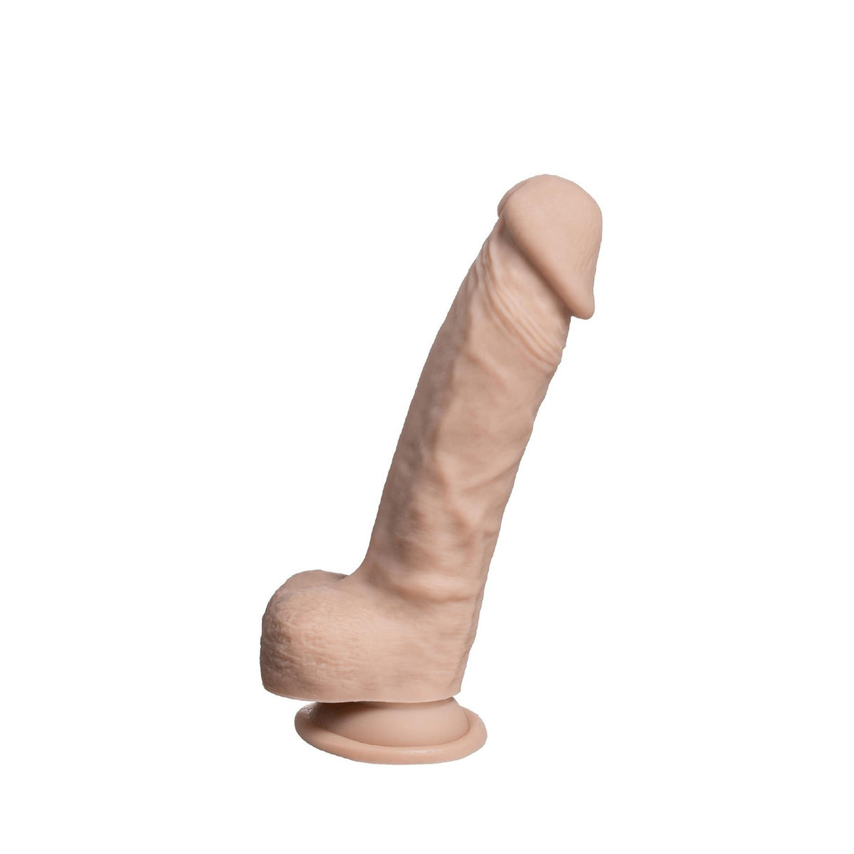 3-Dildo realistyczne Silexd Real Skin Model 1 z jajkami 21 cm-3