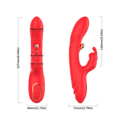5-Wibrator króliczek B Series Joy silikonowy 23 cm USB-5