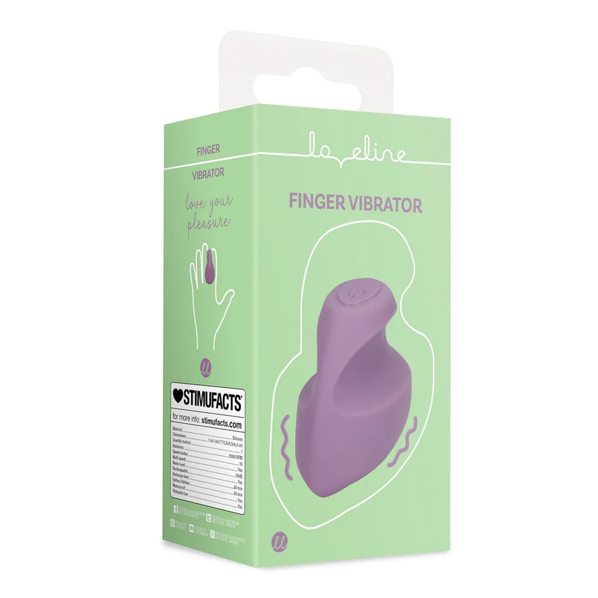 2-Wibrator na palec Loveline silikonowy fioletowy 3,5 cm-2