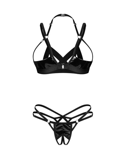 3-Komplet bielizny otwarty Keira Lise Obsessive S/M-3
