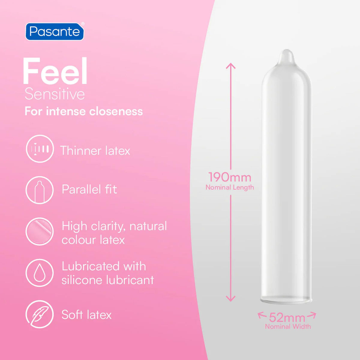 2-Pasante Sensitive/Feel Condoms 12 pcs-2