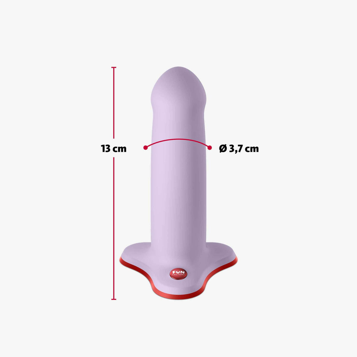 3-Dildo silikonowe Fun Factory Amor lawendowe 13,5 cm-3