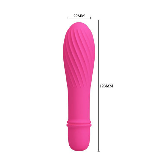 2-Wibrator silikonowy Pretty Love Solomon 10 funkcji bateria AAA 12.3 cm-2