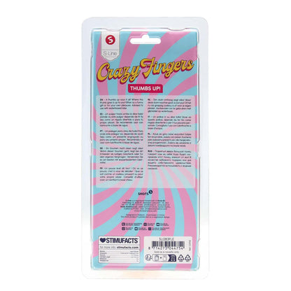 1-Dildo kciuk S Line cieliste silikonowe-1