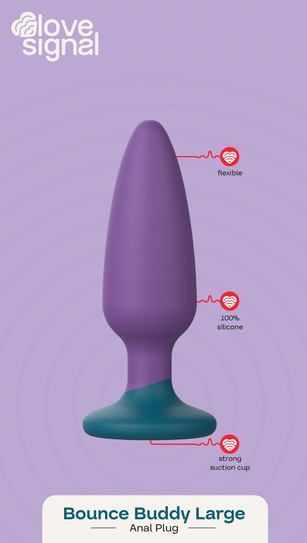 6-Korek analny Bounce Buddy Large silikonowy 13 cm-6