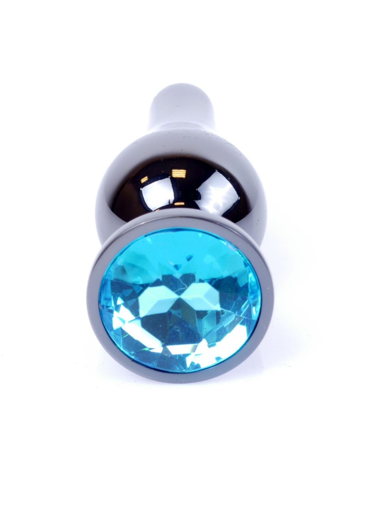 1-Biżuteria analna stalowa MyLove Toys jasnoniebieska 9.5 cm-1