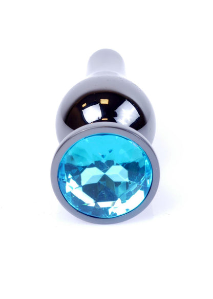 1-Biżuteria analna stalowa MyLove Toys jasnoniebieska 9.5 cm-1