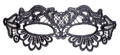2-Opaska na oczy haftowana Cottelli ACCESSOIRES czarna-2