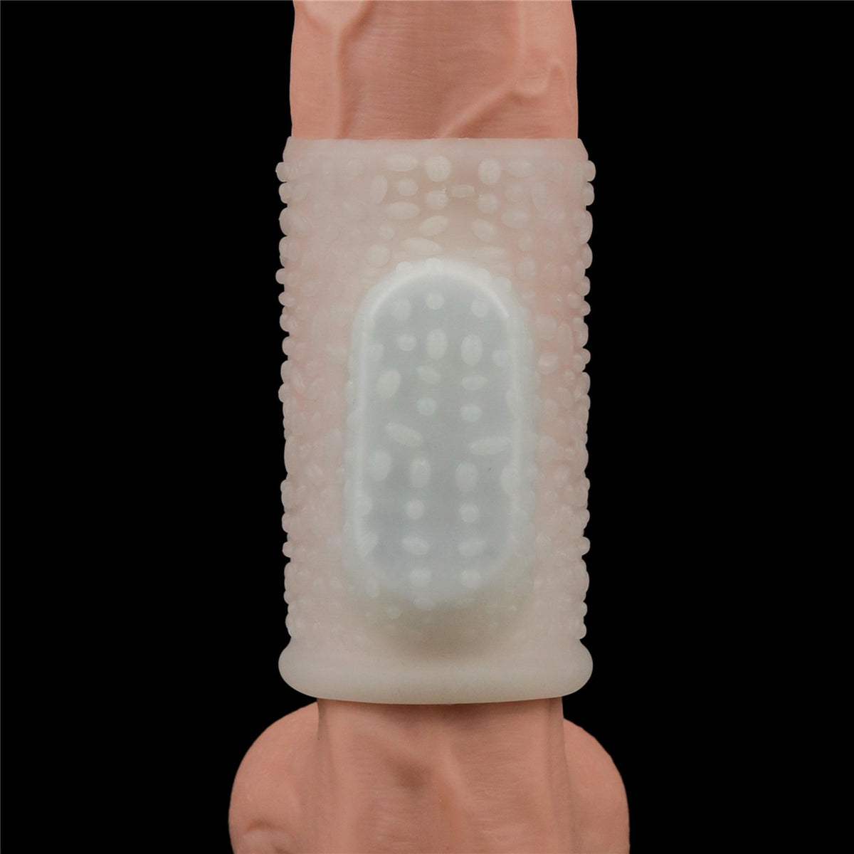 6-Vibrating Drip Knights Ring (White)-6