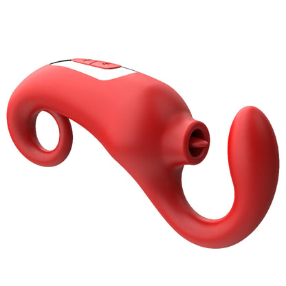 3-Silikonowy stymulator łechtaczki Merfi liżący języczek 10 wibracji USB-3