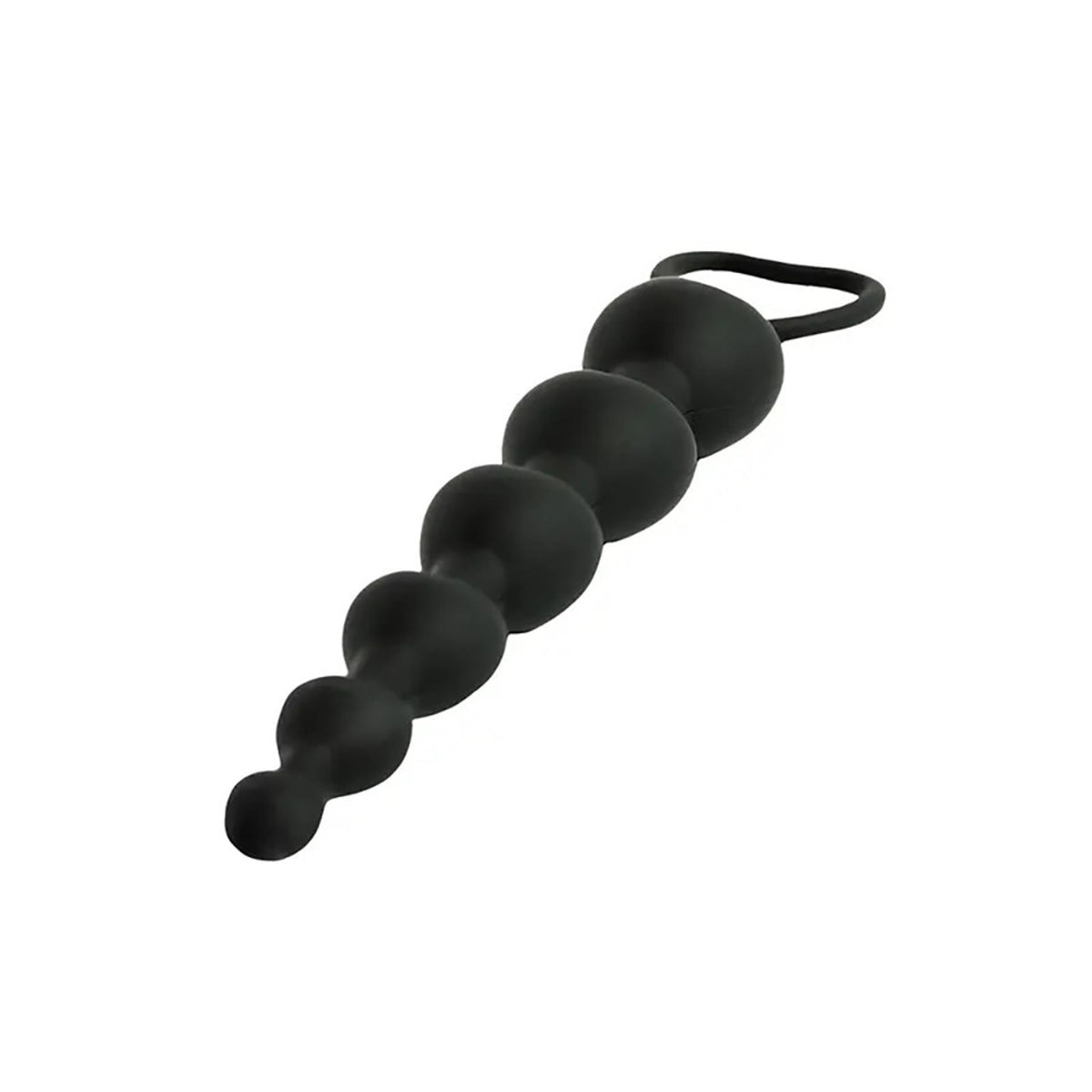 4-Koraliki analne Fantasy serduszka silikonowe czarne 18 cm-4