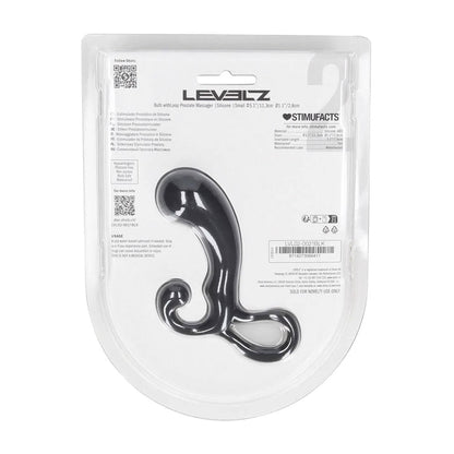 5-Masażer prostaty silikonowy Levelz S czarny 11 cm-5