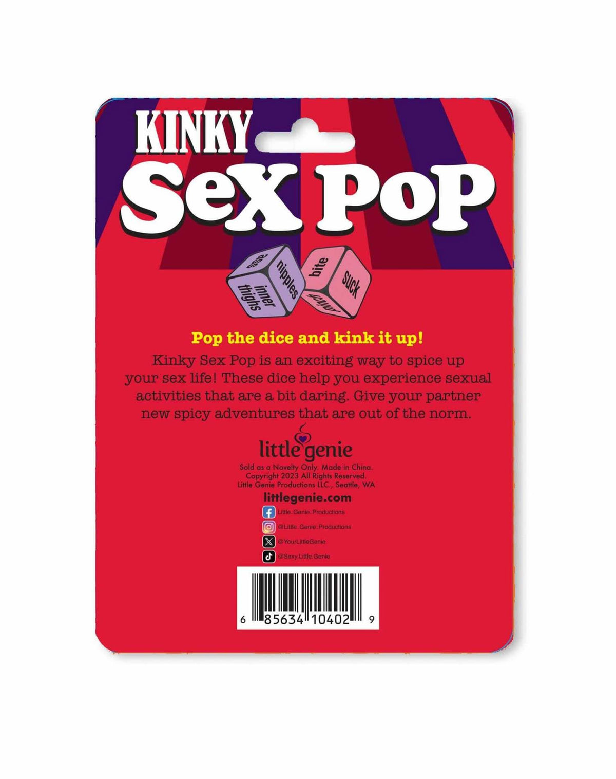 3-Gra erotyczna Kinky Sex Pop z kośćmi-3