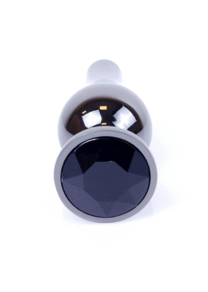 2-Stalowy korek analny z diamentem MyLove Toys srebrny 9,5 cm-2