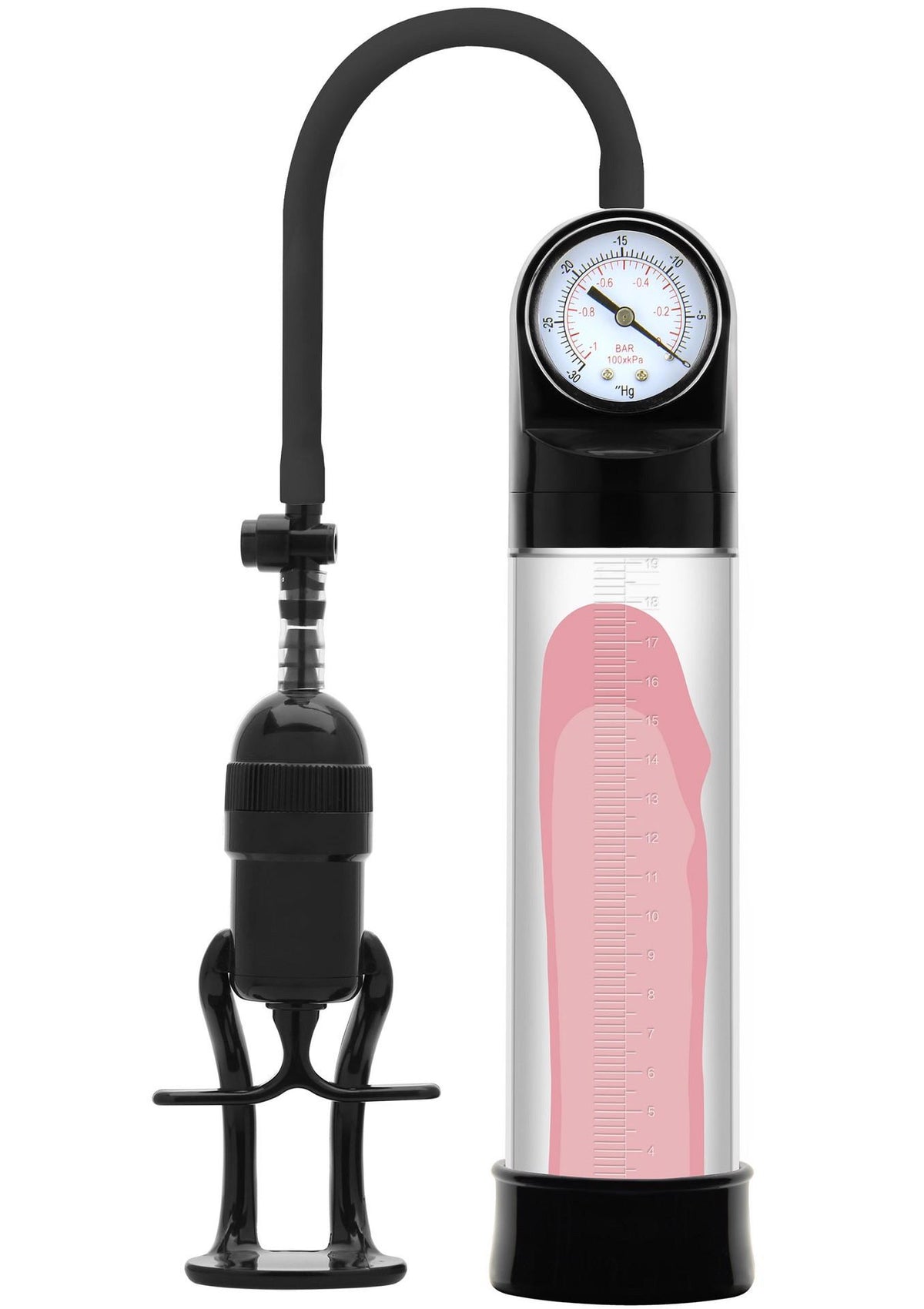 4-Pompka do penisa Pro Pressure Pump Hidden Desire czarna 30 cm-4