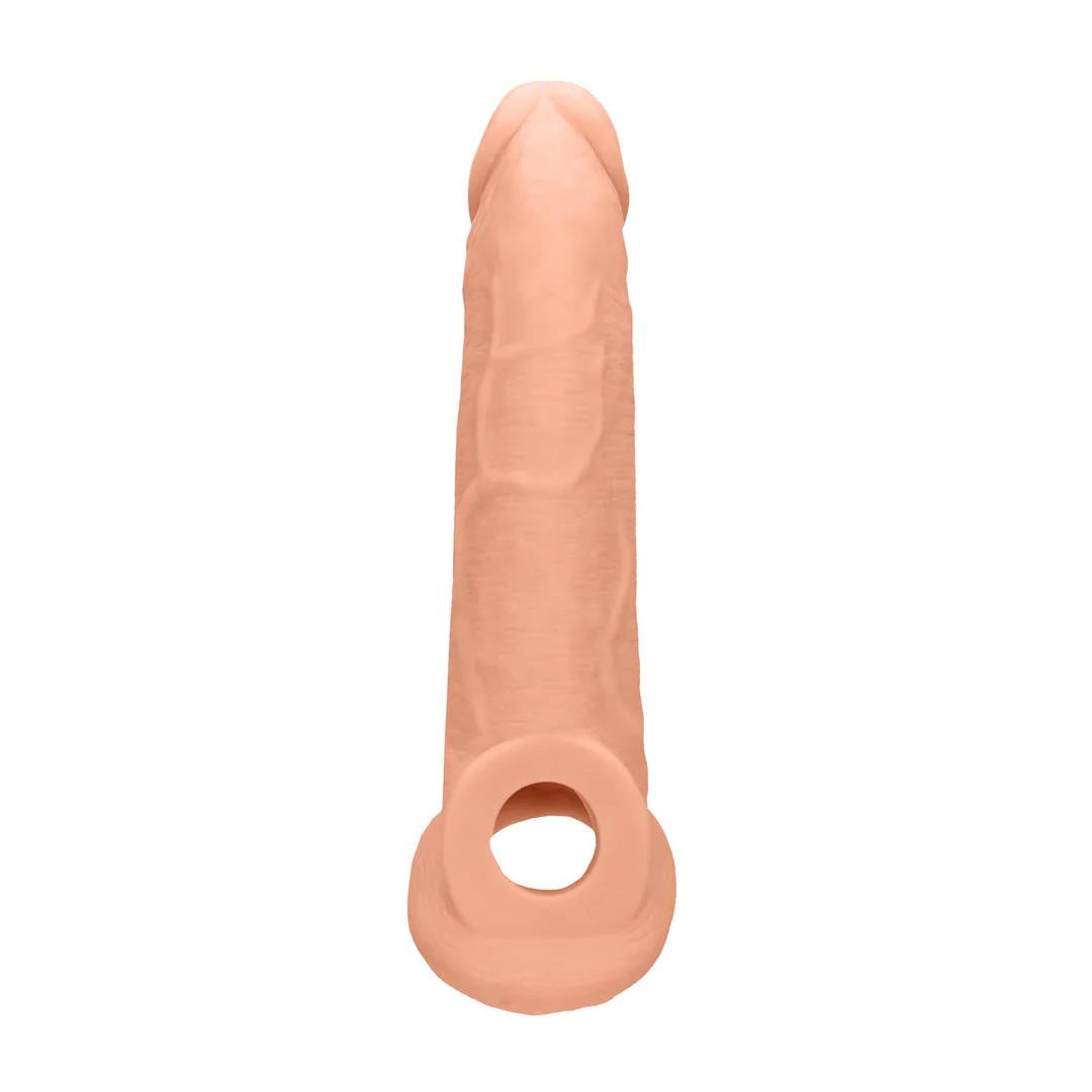 3-Przedłużka na penisa RealRock realistyczna TPE 20 cm-3