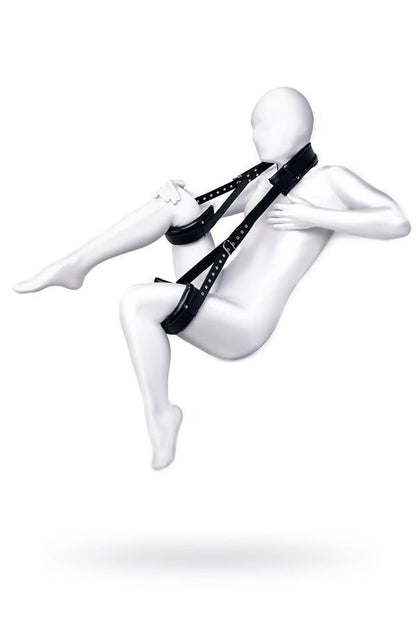 3-Pas do nóg Anonymo skóra PU czarny 145 cm-3