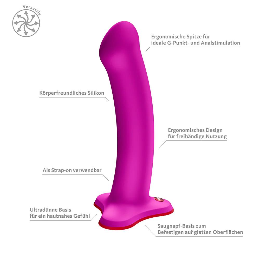 3-Dildo realistyczne Fun Factory Magnum fioletowe silikonowe-3