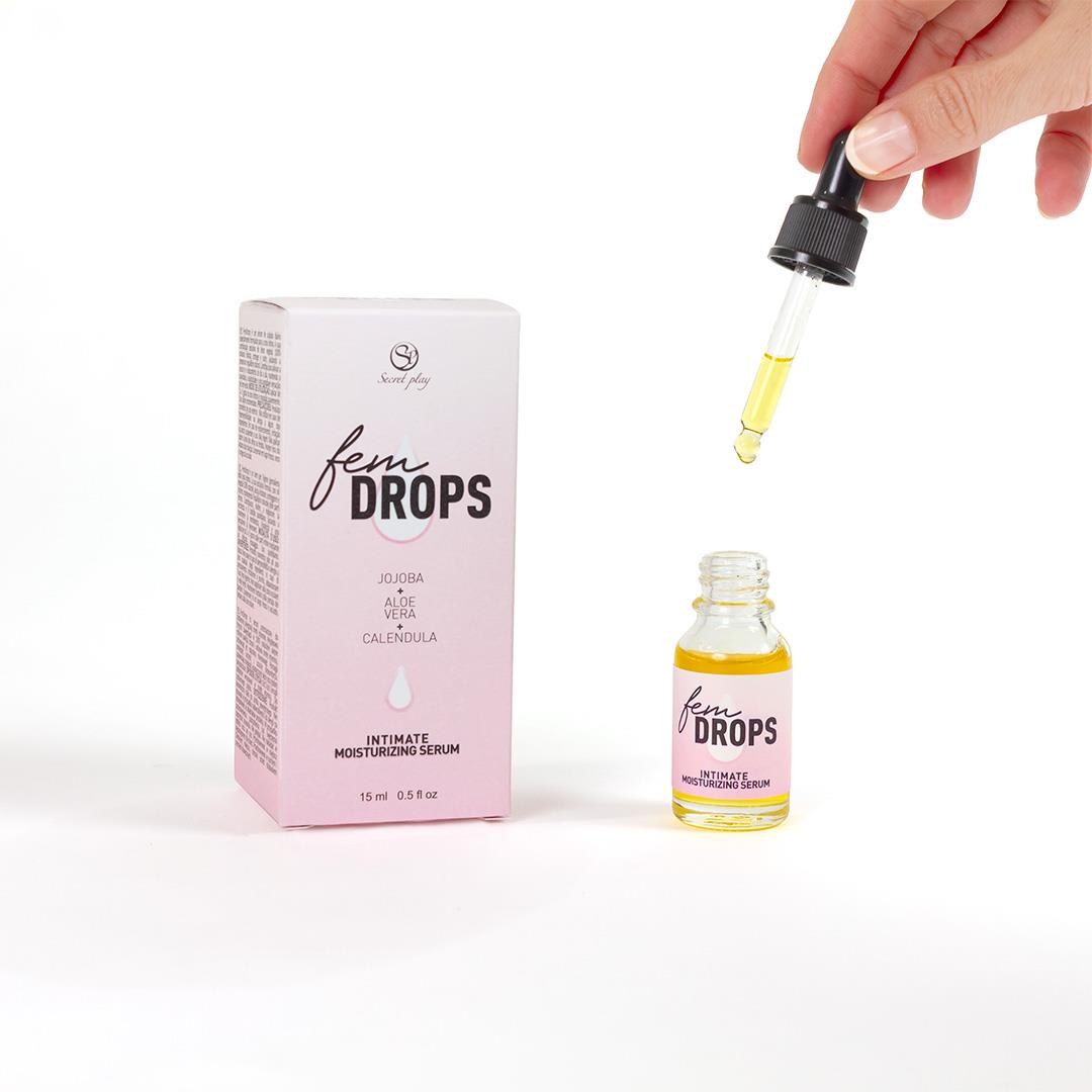 3-Serum nawilżające Fem Drops Secret Play kwiat herbaty-3