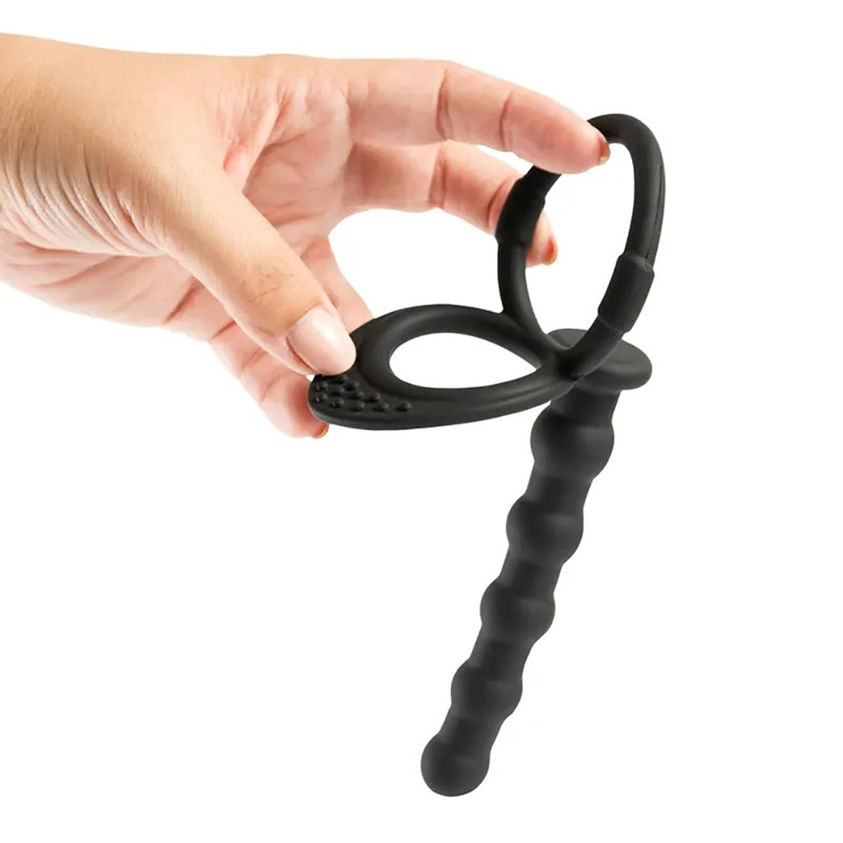 4-Strapon dildo silikonowe Fantasy do podwójnej penetracji 13,5 cm-4