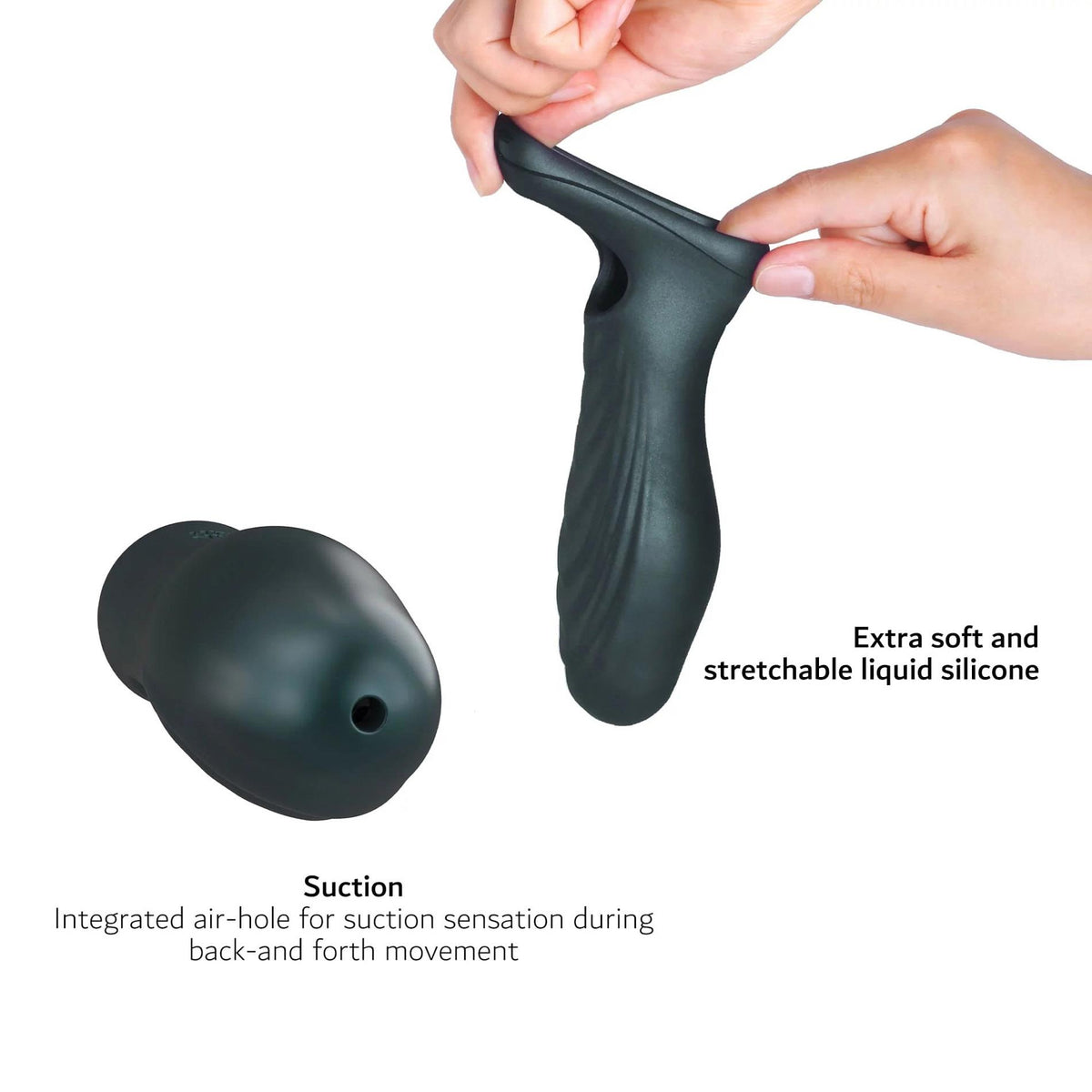 4-Przedłużka na penisa Ryzer Max Man.wand szara 18 cm-4