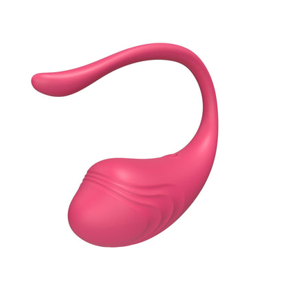 4-Jajeczko wibrujące App Love z aplikacją czerwone silikonowe 9,6 cm-4
