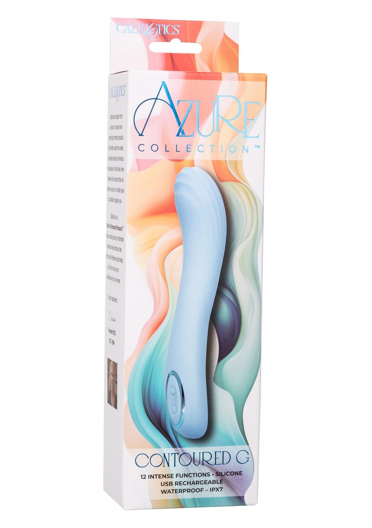 5-Wibrator punktu G silikonowy Calexotics Azure Collection niebieski-5