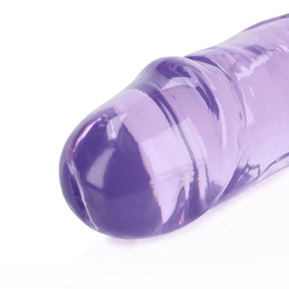 1-Podwójne dildo realistyczne RealRock przezroczyste 34 cm-1
