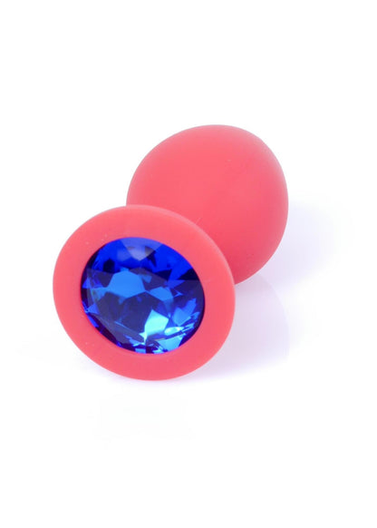 2-Silikonowa biżuteria analna MyLove Toys czerwona średnia 8 cm-2