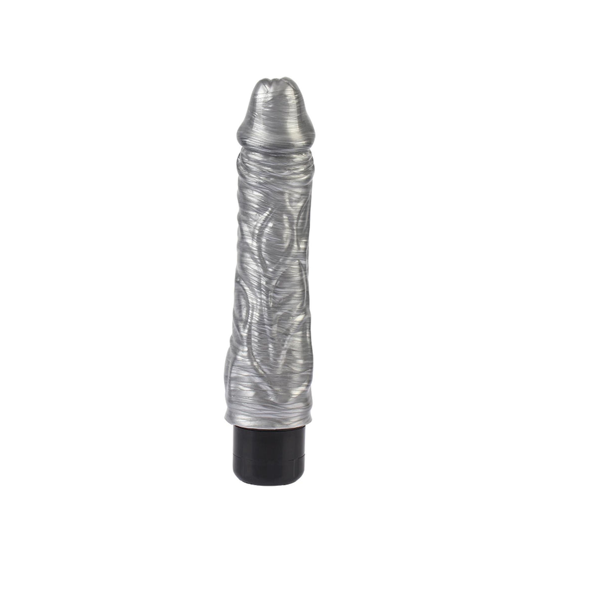 4-Wibrator realistyczny Chubby Beau Silver srebrny 22 cm DarkMuscle-4