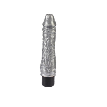 4-Wibrator realistyczny Chubby Beau Silver srebrny 22 cm DarkMuscle-4
