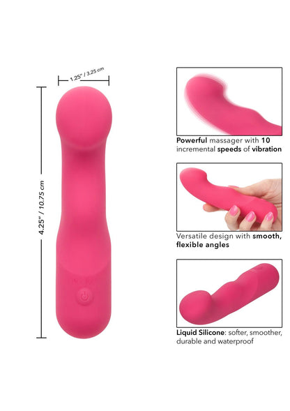 3-Wibrator silikonowy Pixies Curvy różowy USB 10,75 cm-3