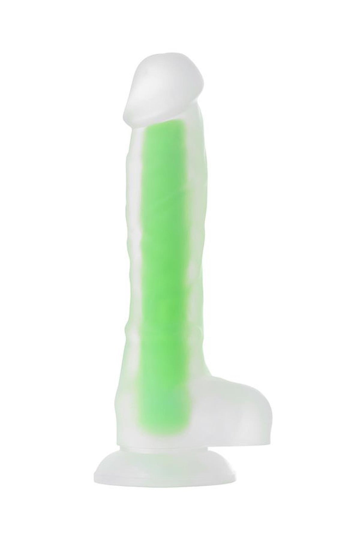 2-Dildo żelowe świecące Beyond by Toyfa Clark Glow zielone 16,5cm-2