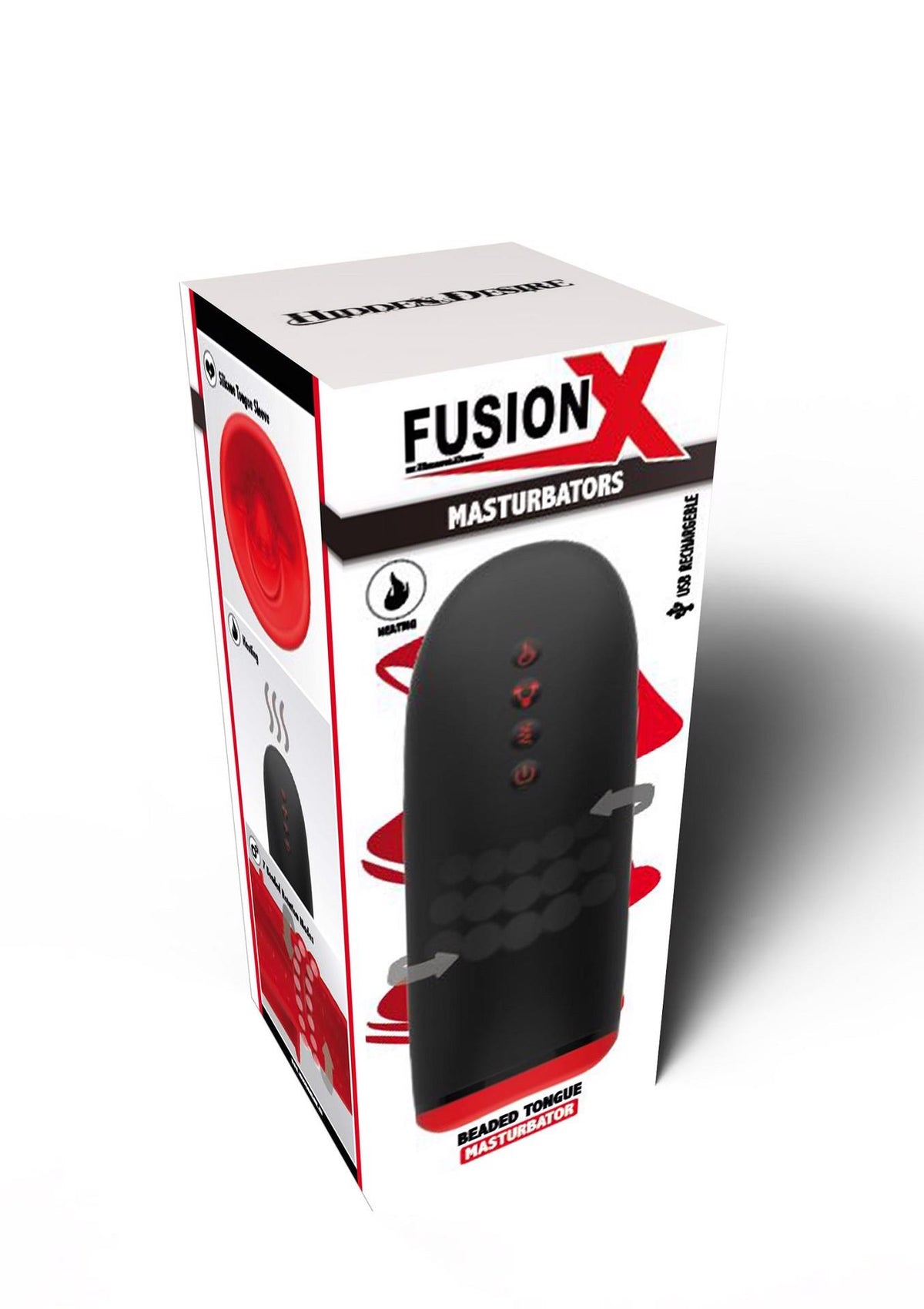 4-Masturbator z obrotowymi kulkami Hidden Desire Fusion X 21 cm-4