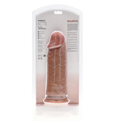 4-Dildo realistyczne RealRock grube proste 23 cm beżowe-4