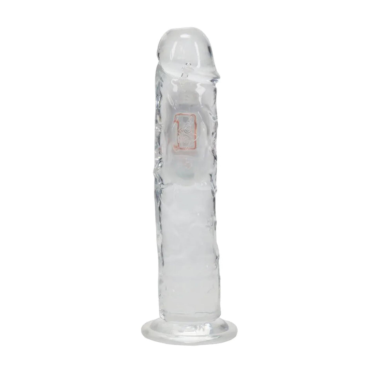 5-Wibrator realistyczny RealRock przezroczysty 22 cm-5